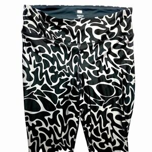 Reebok Leggings Womens 3X Black Activewear Camo Workout NWT